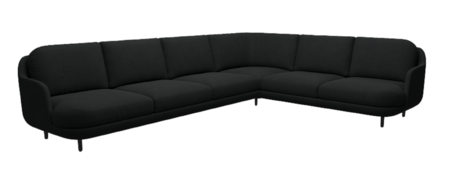 Fritz Hansen Lune™ JH610 - 6-sitzer Ecksofa - Steelcut 190