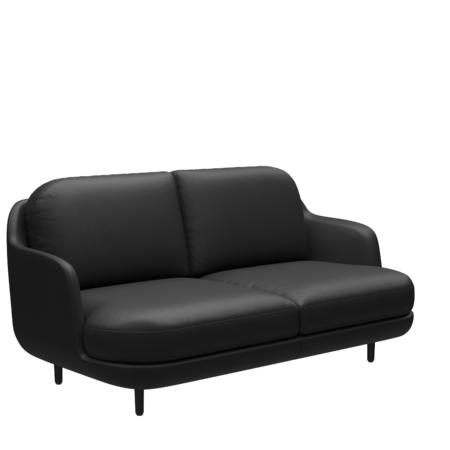 Fritz Hansen Lune™ JH200 -  2-sitzer Sofa - Soft-Black