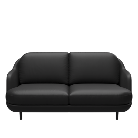 Fritz Hansen Lune™ JH200 -  2-sitzer Sofa - Soft-Black