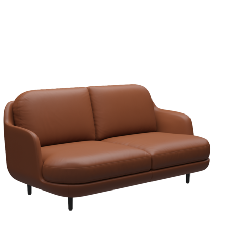 Fritz Hansen Lune™ JH200 -  2-sitzer Sofa - Soft-Cognac