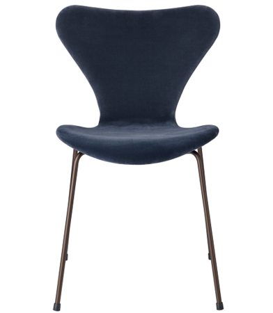 Fritz hansen Serie 7™ 3107 Vollpolsterung Samt - GREY BLUE