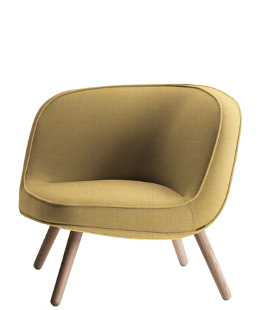 Fritz Hansen VIA57™ BI01 Lounge sessel stoff - YELLOW
