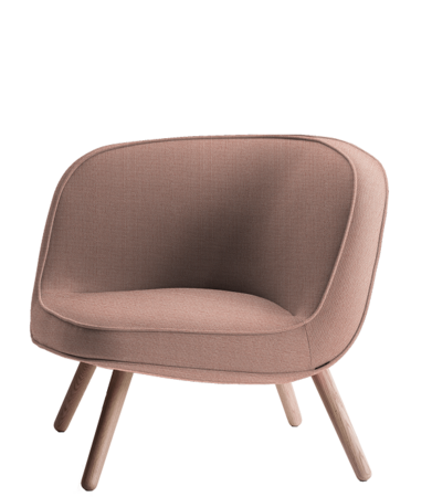 Fritz Hansen VIA57™ BI01 Lounge sessel stoff - ORANGE/RED