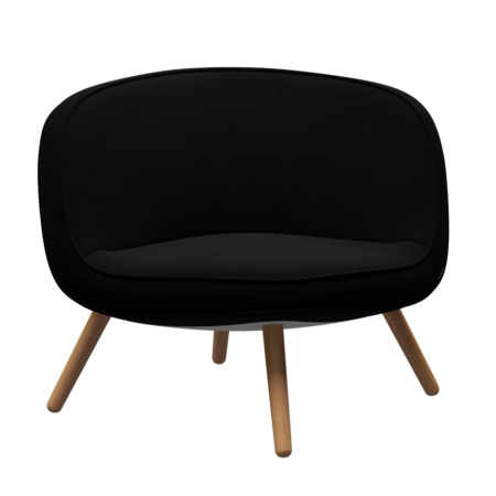 Fritz Hansen VIA57™ BI01 Lounge sessel stoff - Hallingdal 190 Black