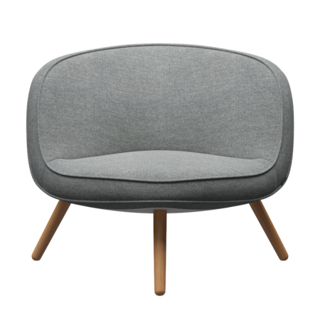 Fritz Hansen VIA57™ BI01 Lounge sessel stoff - Hallingdal 116 White Grey