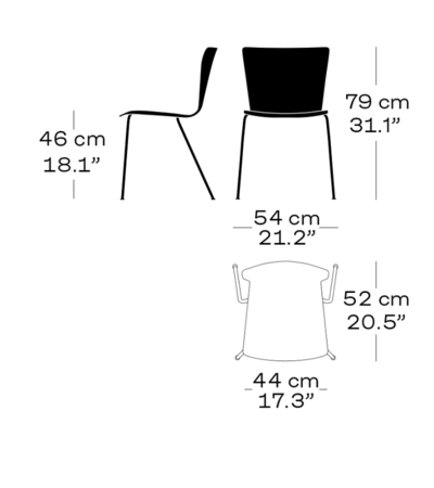 Fritz Hansen Vico Duo VM110 Veneer