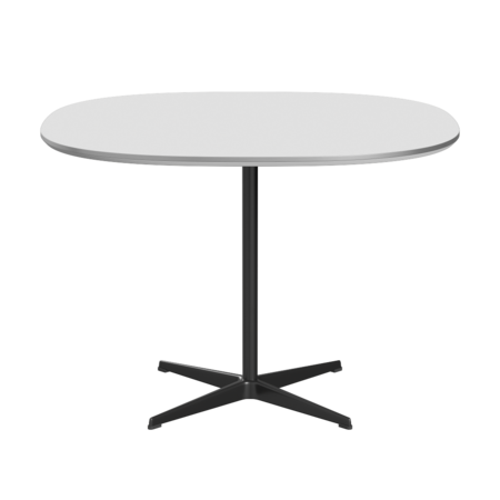 Fritz Hansen A603 Super-zirkularer Tisch - Black - Weiß (032)