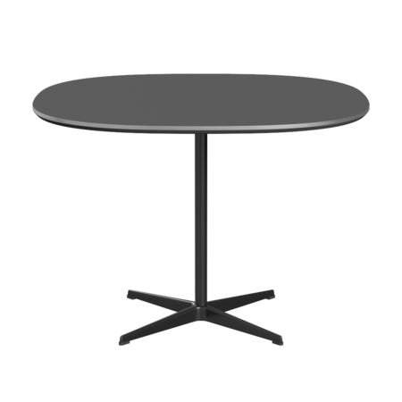 Fritz Hansen A603 Super-zirkularer Tisch - Black - Grey Bromo (724)
