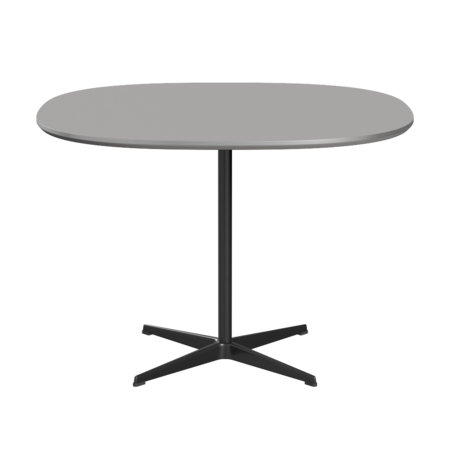 Fritz Hansen A603 Super-zirkularer Tisch - Black - Grey Efeso (725)