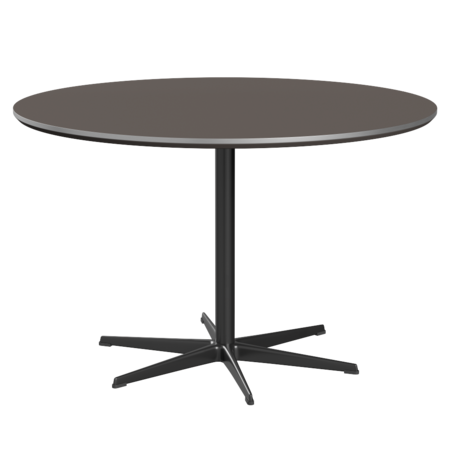 Fritz Hansen Zirkular A825 Zirkular Tisch Satinpoliertes Aluminium - Black & Grey