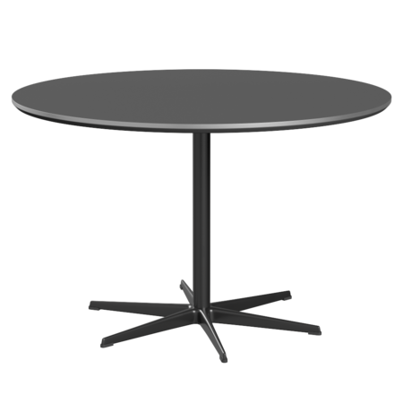 Fritz Hansen Zirkular A826 Zirkular Tisch Satinpoliertes Aluminium- Black & Grey