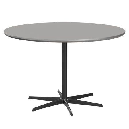 Fritz Hansen Zirkular A826 Zirkular Tisch Satinpoliertes Aluminium- Black & Grey Efeso