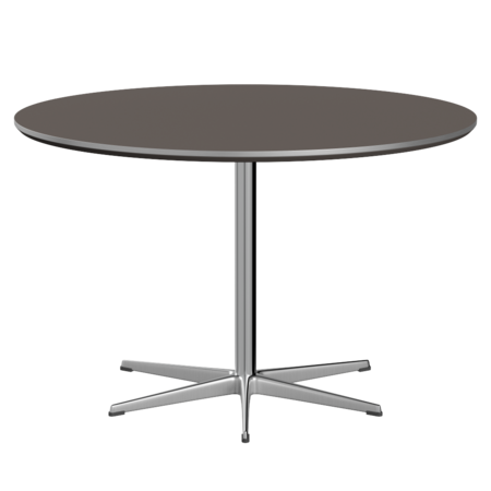 Fritz Hansen Zirkular A826 Zirkular Tisch Satinpoliertes Aluminium- Satin Polierter Aluminium & Grey