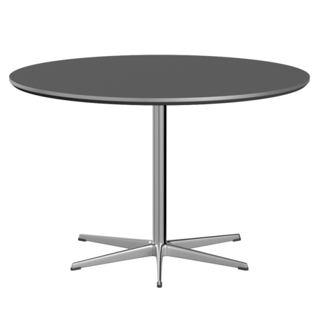 Fritz Hansen Zirkular A826 Zirkular Tisch Satinpoliertes Aluminium- Satin Polierter Aluminium & Grey Bromo