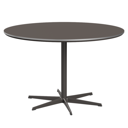 Fritz Hansen Zirkular A826 Zirkular Tisch Satinpoliertes Aluminium- Warm Graphite & Grey