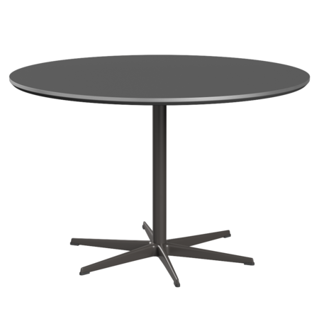 Fritz Hansen Zirkular A826 Zirkular Tisch Satinpoliertes Aluminium- Warm Graphite & Grey Bromo