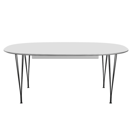 Fritz Hansen B619 Tischserie Erweiterung - Black -Weiß (032)