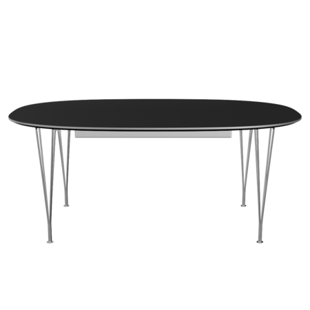Fritz Hansen B619 Tischserie Erweiterung - Chrome -Schwarz (720)