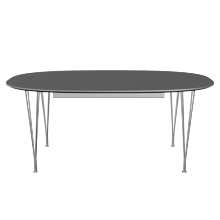 Fritz Hansen B619 Tischserie Erweiterung - Chrome -Grey Bromo (724)