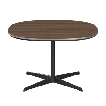 Fritz Hansen Couchtisch A202 Superzirkular 75X75 Cm - Black -Walnuss