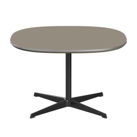 Fritz Hansen Couchtisch A202 Superzirkular 75X75 Cm - Black -Brown Ottawa (717)