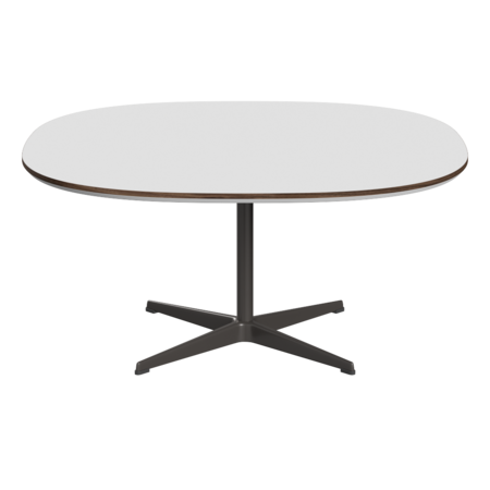 Fritz Hansen Couchtisch A203 Superzirkular 100X100 Cm - Warm Graphite (180)-Weiß (032)