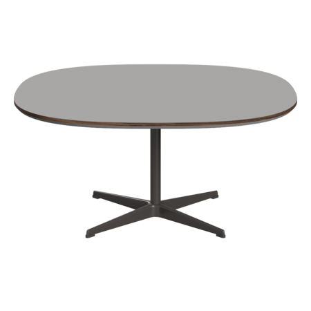 Fritz Hansen Couchtisch A203 Superzirkular 100X100 Cm - Warm Graphite (180)-Grey Efeso (725)