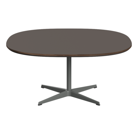 Fritz Hansen Couchtisch A203 Superzirkular 100X100 Cm -Silver Grey (170)-Grau (718)