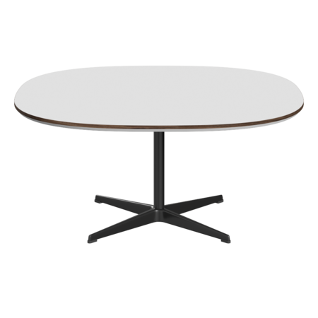 Fritz Hansen Couchtisch A203 Superzirkular 100X100 Cm - Black (190)-Weiß (032)