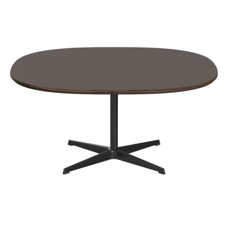 Fritz Hansen Couchtisch A203 Superzirkular 100X100 Cm - Black (190)-Grau (718)