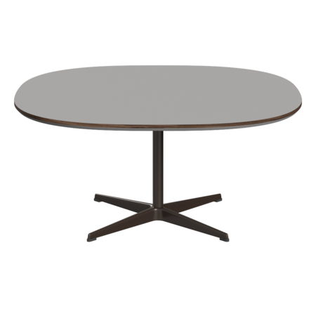 Fritz Hansen Couchtisch A203 Superzirkular 100X100 Cm - Brown Bronze (390)-Schwarz (720)