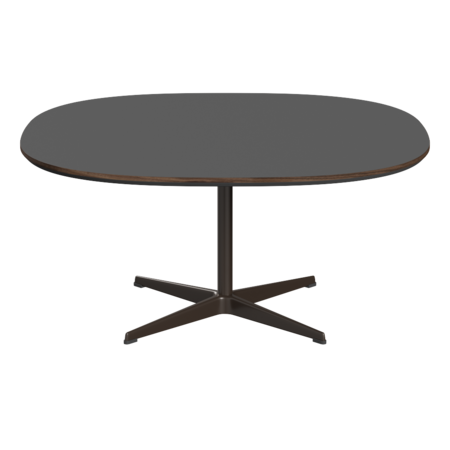 Fritz Hansen Couchtisch A203 Superzirkular 100X100 Cm - Brown Bronze (390)-Grey Bromo (724)