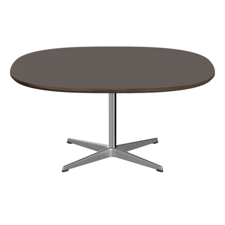 Fritz Hansen Couchtisch A203 Superzirkular 100X100 Cm -  Satin Polierter Aluminium-Grau (718)