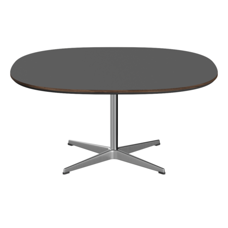 Fritz Hansen Couchtisch A203 Superzirkular 100X100 Cm - Satin Polierter Aluminium-Grey Bromo (724)