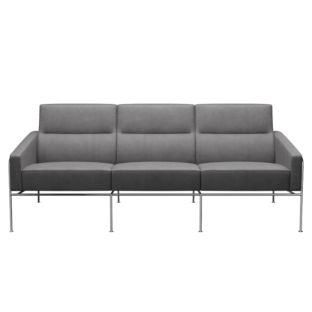 Fritz Hansen Serie 3300 3303, 3-Sitzer-Embrace-Concrete-Grey