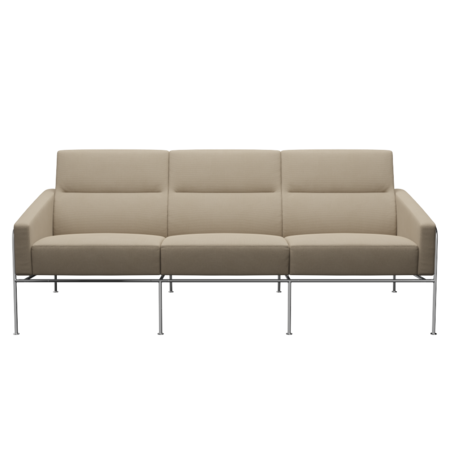 Fritz Hansen Serie 3300 3303, 3-Sitzer-Steelcut-240