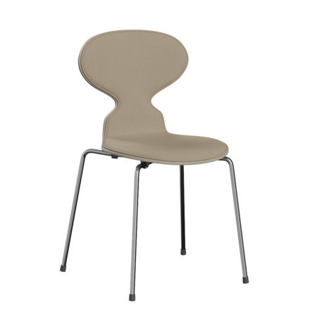 Fritz Hansen Ant™ 3101 - Front Polsterung - Lack - Stuhl - Steelcut 240 - Light Beige (130/135) - Chrome