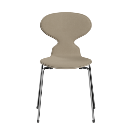 Fritz Hansen Ant™ 3101 - Front Polsterung - Lack - Stuhl - Steelcut 240 - Light Beige (130/135) - Chrome