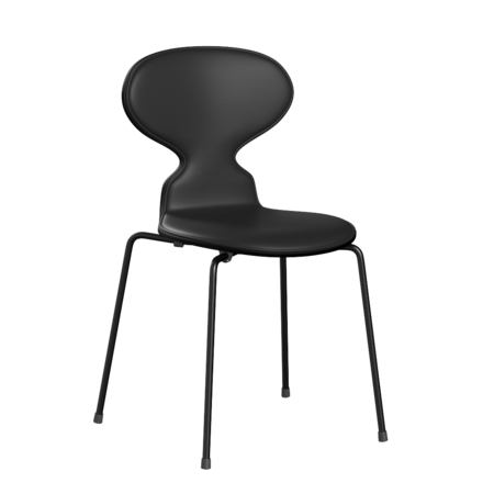 Fritz Hansen Ant™ 3101 - Front Polsterung - Lack - Stuhl - Soft-Black - Black (190/195) - Black (190)