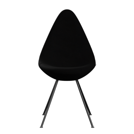 Fritz Hansen Drop™ 3110 -  Vollgepolstert - Stuhl - Hallingdal 190 - Black (190)