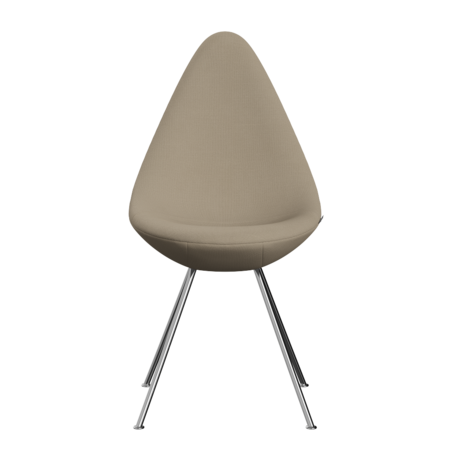 Fritz Hansen Drop™ 3110 -  Vollgepolstert - Stuhl - Steelcut 240 - Chrome