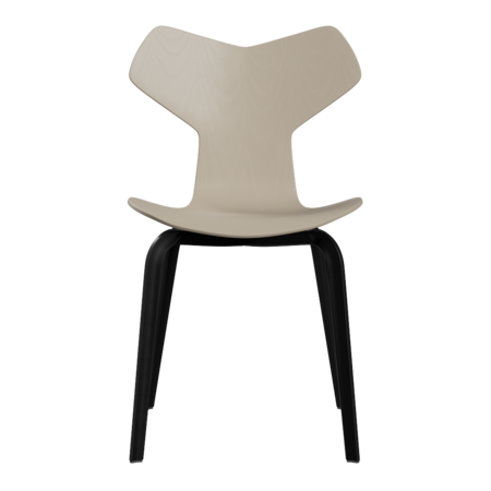Fritz Hansen Grand Prix™ 4130 - Stuhl - Schwarz (190) - Hellbeige (130/135)