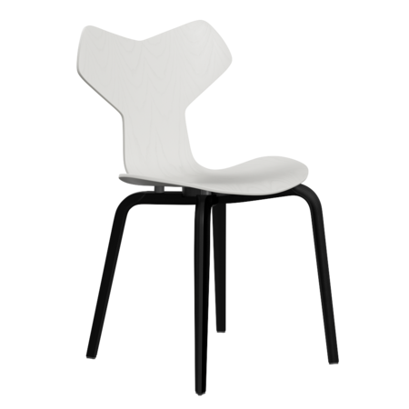 Fritz Hansen Grand Prix™ 4130 - Stuhl - Schwarz (190) - Weiß (100/105)