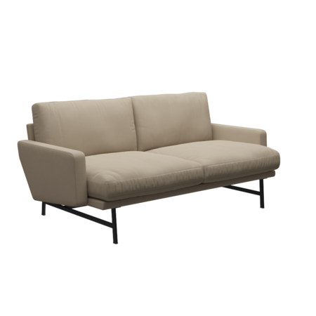 Fritz Hansen Lissoni Sofa™ PL112S - 2-sitzer Sofa-Steelcut 240-Black (190)