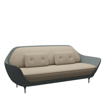 Fritz Hansen Favn™ JH3 - 3-Sitzer Sofa-Steelcut 240-Steelcut 240