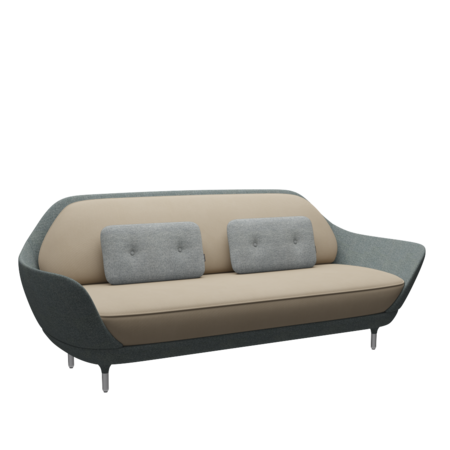 Fritz Hansen Favn™ JH3 - 3-Sitzer Sofa-Steelcut 240-Hallingdal 116