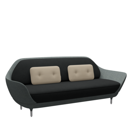 Fritz Hansen Favn™ JH3 - 3-Sitzer Sofa-Steelcut 190-Steelcut 240