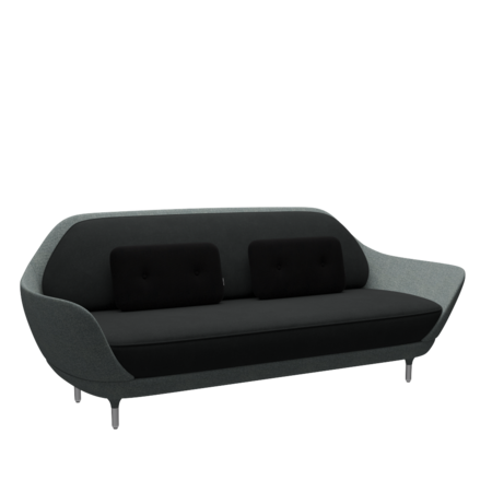 Fritz Hansen Favn™ JH3 - 3-Sitzer Sofa-Steelcut 190-Hallingdal 190