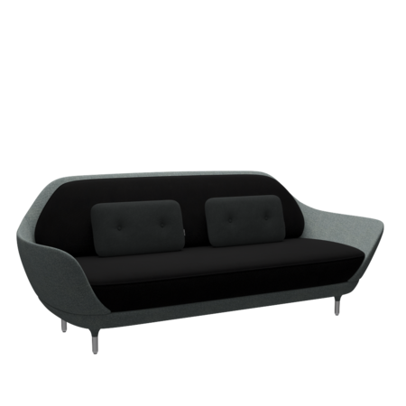 Fritz Hansen Favn™ JH3 - 3-Sitzer Sofa-Hallingdal 190-Steelcut 190
