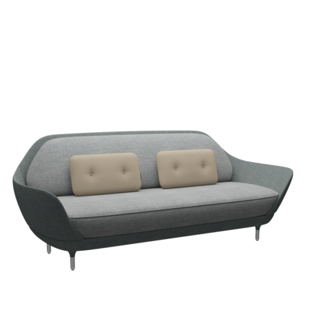 Fritz Hansen Favn™ JH3 - 3-Sitzer Sofa-Hallingdal 116-Steelcut 240